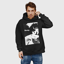 Толстовка оверсайз мужская Ковбой Бибоп Спайк Шпигель, цвет: черный — фото 2