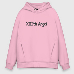 Толстовка оверсайз мужская XIIIth angel, цвет: светло-розовый