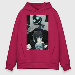 Толстовка оверсайз мужская Ванитас целитель, цвет: маджента