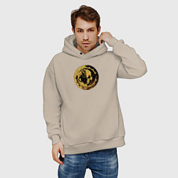 Толстовка оверсайз мужская Механикус Warhammer, цвет: миндальный — фото 2