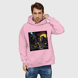 Толстовка оверсайз мужская Мы отрылись - Скелеты в шкафу, цвет: светло-розовый — фото 2