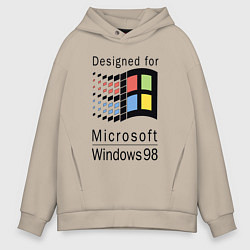 Мужское худи оверсайз Разработанный для windows 98