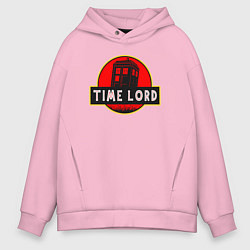 Толстовка оверсайз мужская Повелитель времени, цвет: светло-розовый