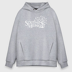 Толстовка оверсайз мужская South of midnight logo, цвет: меланж