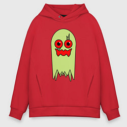 Толстовка оверсайз мужская Страшила, цвет: красный