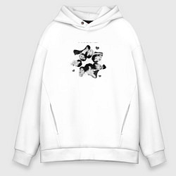 Толстовка оверсайз мужская Seven BTS, цвет: белый