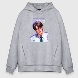 Толстовка оверсайз мужская Jeong Wooyoung Ateez, цвет: меланж
