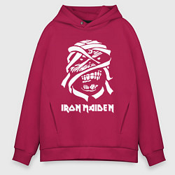 Толстовка оверсайз мужская Eddie Iron Maiden, цвет: маджента