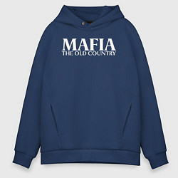 Толстовка оверсайз мужская Mafia the old country logo, цвет: тёмно-синий