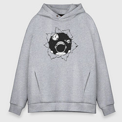 Толстовка оверсайз мужская Космос внутри, цвет: меланж