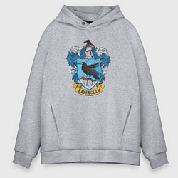 Толстовка оверсайз мужская Ravenclaw факультет, цвет: меланж