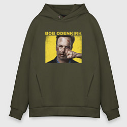 Толстовка оверсайз мужская Bob Odenkirk Nobody, цвет: хаки