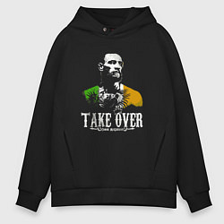 Толстовка оверсайз мужская Conor take over, цвет: черный