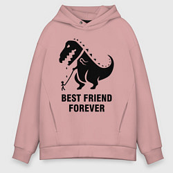 Мужское худи оверсайз Godzilla best friend