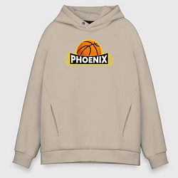 Толстовка оверсайз мужская Phoenix NBA, цвет: миндальный