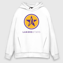 Толстовка оверсайз мужская Lakers stars, цвет: белый