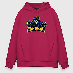 Толстовка оверсайз мужская Reapers team, цвет: маджента