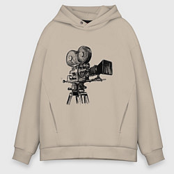 Толстовка оверсайз мужская Кинооператор, цвет: миндальный