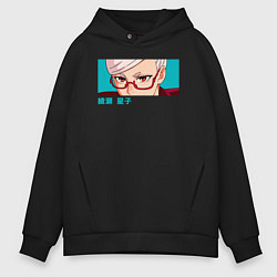 Толстовка оверсайз мужская Сэико Аясэ, цвет: черный