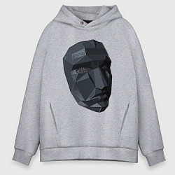Толстовка оверсайз мужская Boss mask, цвет: меланж