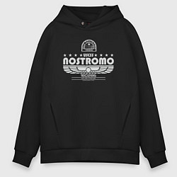 Толстовка оверсайз мужская USCSS The Nostromo серый, цвет: черный