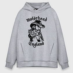 Толстовка оверсайз мужская Motorhead - Лемми, цвет: меланж