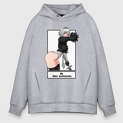 Толстовка оверсайз мужская 2B с катаной, цвет: меланж