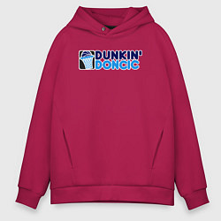 Толстовка оверсайз мужская Dunkin Doncic, цвет: маджента