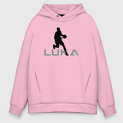Толстовка оверсайз мужская Luka basketball, цвет: светло-розовый
