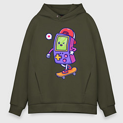 Толстовка оверсайз мужская Tetris skater, цвет: хаки