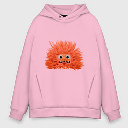 Толстовка оверсайз мужская Fluffy monster orange, цвет: светло-розовый