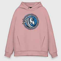 Толстовка оверсайз мужская Mavericks NBA, цвет: пыльно-розовый