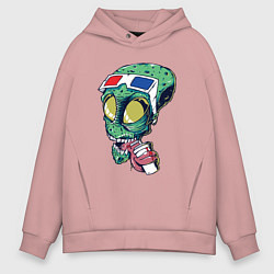 Толстовка оверсайз мужская Пришелец в кино, цвет: пыльно-розовый