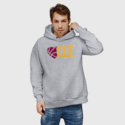 Толстовка оверсайз мужская Love Cleveland, цвет: меланж — фото 2