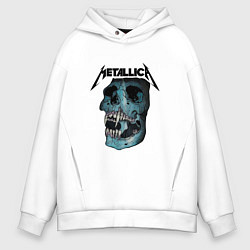 Толстовка оверсайз мужская Metallica St Anger, цвет: белый