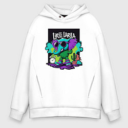 Толстовка оверсайз мужская Лирили Ларила итальянские мемы, цвет: белый