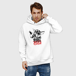 Толстовка оверсайз мужская Baby Kevin, цвет: белый — фото 2