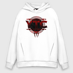 Толстовка оверсайз мужская Roman Reigns ytc wwe logo, цвет: белый