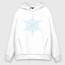 Толстовка оверсайз мужская Акадза 3 высшая луна, цвет: белый