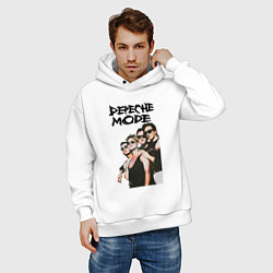 Толстовка оверсайз мужская Depeche Mode 1990 - Violator, цвет: белый — фото 2