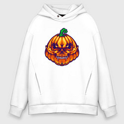 Толстовка оверсайз мужская Ghost pumpkin, цвет: белый