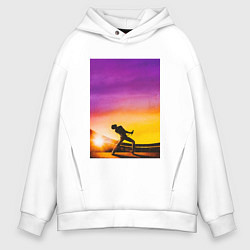 Толстовка оверсайз мужская Богемская рапсодия, цвет: белый