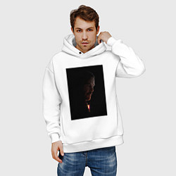 Толстовка оверсайз мужская John Wick in the dark, цвет: белый — фото 2