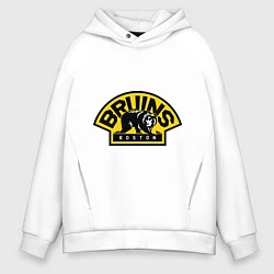 Толстовка оверсайз мужская HC Boston Bruins Label, цвет: белый