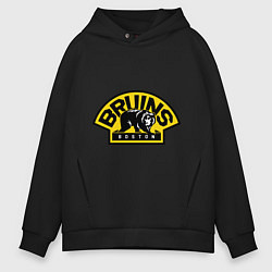 Толстовка оверсайз мужская HC Boston Bruins Label, цвет: черный