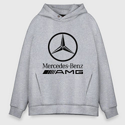 Толстовка оверсайз мужская AMG, цвет: меланж