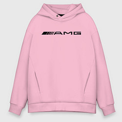 Толстовка оверсайз мужская AMG, цвет: светло-розовый