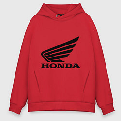 Толстовка оверсайз мужская Honda Motor, цвет: красный