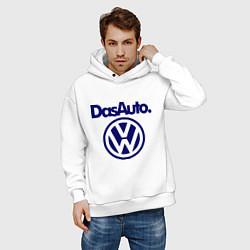 Толстовка оверсайз мужская Volkswagen Das Auto, цвет: белый — фото 2