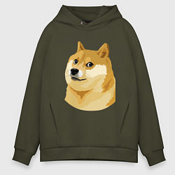 Толстовка оверсайз мужская Doge, цвет: хаки